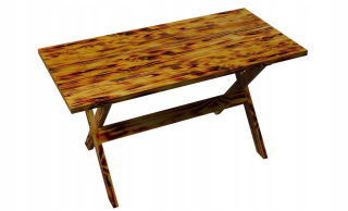 Záhradný stôl, stolík - Drevený záhradný stôl 150 cm opálení