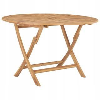 Záhradný stôl, stolík - Záhradný stôl zložený Ø120cm masívne drevo drevo