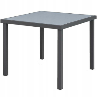 Záhradný stôl, stolík - Kávový záhradný stôl 70x70 cm antracit