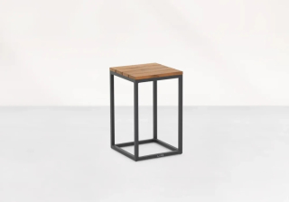 Záhradný stôl, stolík - Čajový stolík Vidaxl, hnedá, 45 cm, Poliratt