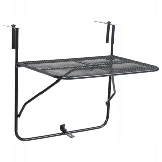 Záhradný stôl, stolík - Okrúhly záhradný stôl ⌀120 cm čierny maletto
