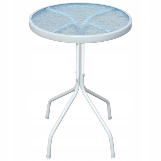 Záhradný stôl, stolík - Bistro Table, Gray, 50x71 cm, oceľ
