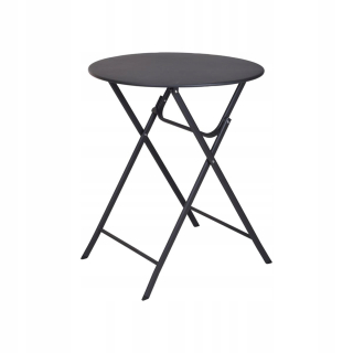 Záhradný stôl, stolík - Konferenčný stolík zložený na balkóne Čierna terasa 70 cm