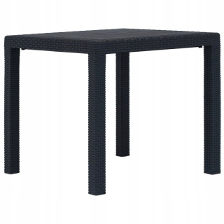 Záhradný stôl, stolík - Záhradný stôl, 79x79x72 cm, štylizovaný plast