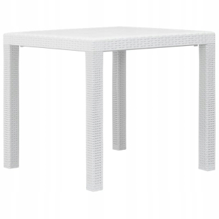 Záhradný stôl, stolík - Záhradný stôl, 79x79x72cm, plast s vzhľadom