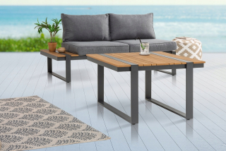 Záhradný stôl, stolík - Tampa Lounge 80cm Polywood Natural