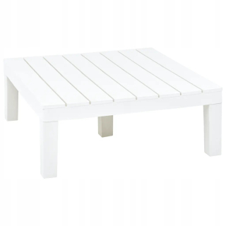 Záhradný stôl, stolík - Záhradný stôl, biely, 78 x 78 x 31 cm, plast