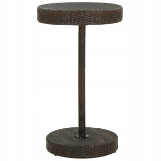 Záhradný stôl, stolík - Záhradný stôl, Brown, 60,5 x 106 cm, Poliratta
