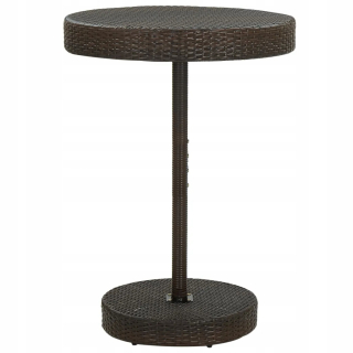 Záhradný stôl, stolík - Záhradný stôl, Brown, 75,5 x 106 cm, Poliratta