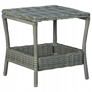Záhradný stôl, stolík - Záhradný stôl, svetlo šedá, 45x45x46,5 cm, Polira