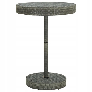 Záhradný stôl, stolík - Záhradný stôl, Gray, 75,5 x 106 cm, Polirattan