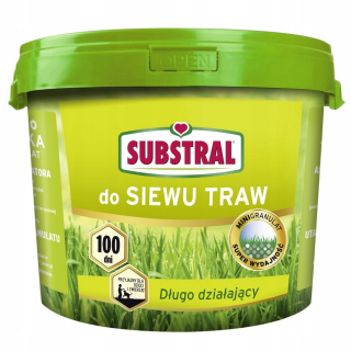 Záhradné hnojivo - Substrálne viaczložkové hnojivo na siatie trávy 100 dní, granule 10 kg
