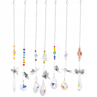 Dekorácia do záhrady - Sun Catchers včely zdobia prívesok 7 ks