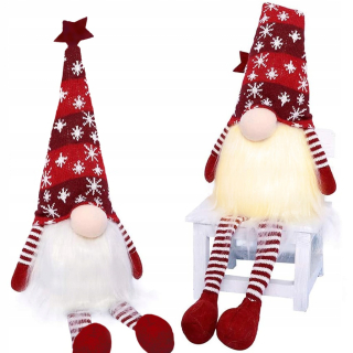 Vianočný škriatok Gnome Gnome Led Red XL