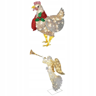 Žiarivá socha anjela