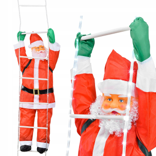 Santa Claus na žiariaci rebrík LED 240 cm