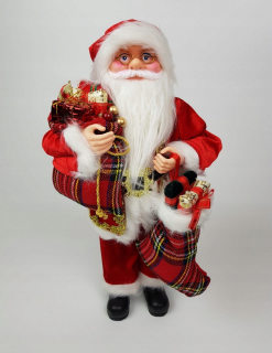 Santa Claus stredne stojaci 50 cm červená