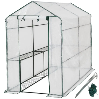 Záhradný skleník - TecTake skleník 1,86 x 1,2 m