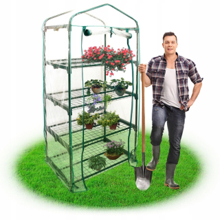 Záhradný skleník - Greenhouse Mini balkón 4 police záhradná fólia
