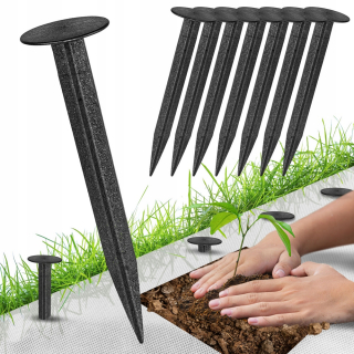 Kolík pre agrotextíliu - Vysoké podpätky/kolíky pre agrotextilovú kotvu 100ks x 150 mm
