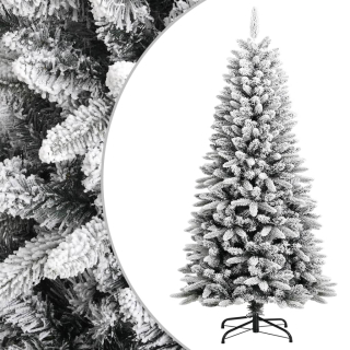 Umelý vianočný stromček pokrytý snehom, 120 cm, PVC a P