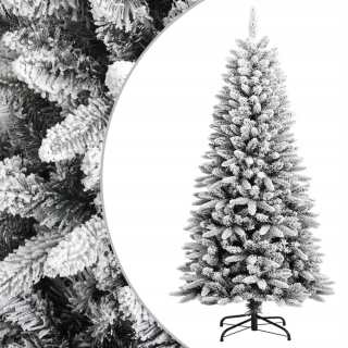 Umelý vianočný stromček pokrytý snehom 120 cm PVC a PE