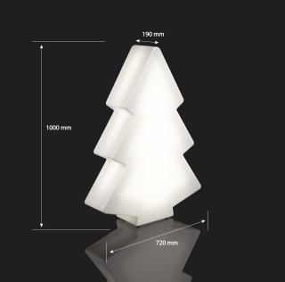 Umelý vianočný stromček s podsvietením LED 100 cm studený