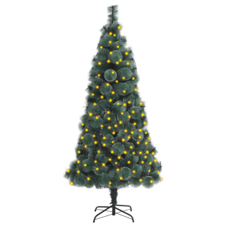 Umelý vianočný stromček so stojanom a LED, zelený, 120