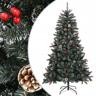 Umelý vianočný stromček so zeleným stojanom 150 cm PVC