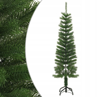 Umelý, štíhly vianočný stromček s stojanom, 150 cm, PE