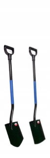 Vidly, lopata - Rýľ s rovnou kovovou rukoväťou a hrotom