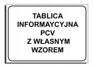 Tabuľka 100x50cm s vybraným/vlastným vzorom PVC