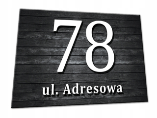 Doska Dibond Address House Number Box na listoch