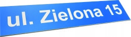 Plaque Street Názov domov č., PVC