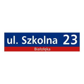 Počet nehnuteľností na ulici ulice 40x10cm