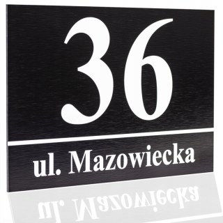 Čísla hliníkových domov 21x32