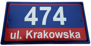 Adresa Plate - Metal Galvanizz - Varšava