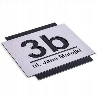 Číslo domu s adresou Hliník 25x25