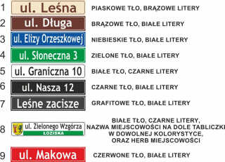 Číslo domu pero 8 x 40 cm