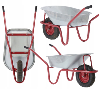Záhradný vozík - Gardenous Garden Wheelbarrow pozastavené 120 l