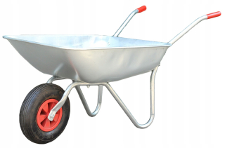Záhradný vozík - Lisovaný galvanizovaný záhradný koliesko 80L / 120L