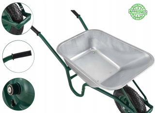 TACZKA Ogrodowa/Budowlana Solidna 100L udźwig 250K
