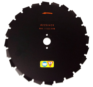 Kotúč na krovinorez - Cut Shield pre kosu s vyrezanými zubami 225 mm