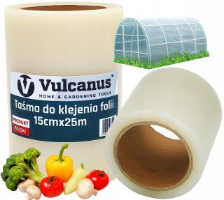 Fóliovník - FOIL REPAIR TAPE, lepidlo na opravu tunelov, záhradný tunel, 15 cm