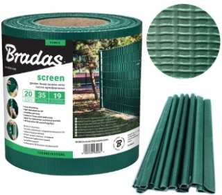 Pletivo, sieť - Plotovo páska 19x35 Pevný kryt+GR klipy