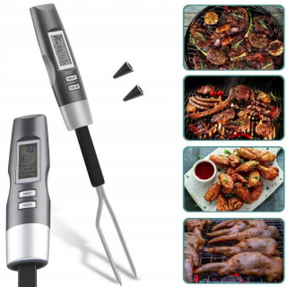Teplomer na gril - BBQ kuchynské grilované mäso digitálny mäsový teplomer