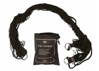 Záhradná hojdacia sieť hamak - Texar Mini Military Hammock Load 200 kg, 220 cm