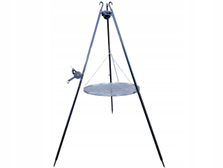Záhradné ohnisko - Tri -kožný rošt nad ohňom - nerez 60 cm