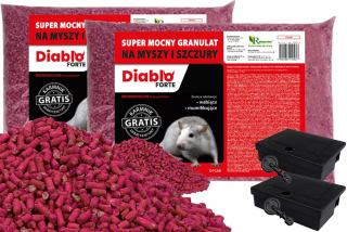 Repelent, plašič  pre zvieratá - JED NA HLODAVY GRANULOVANÝ JED NA MYŠI 10kg + KRMÍTKO ZADARMO