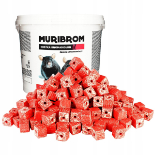 Repelent, plašič  pre zvieratá - MYŠI A POKANY JED MURIBROM CUBE 5 kg